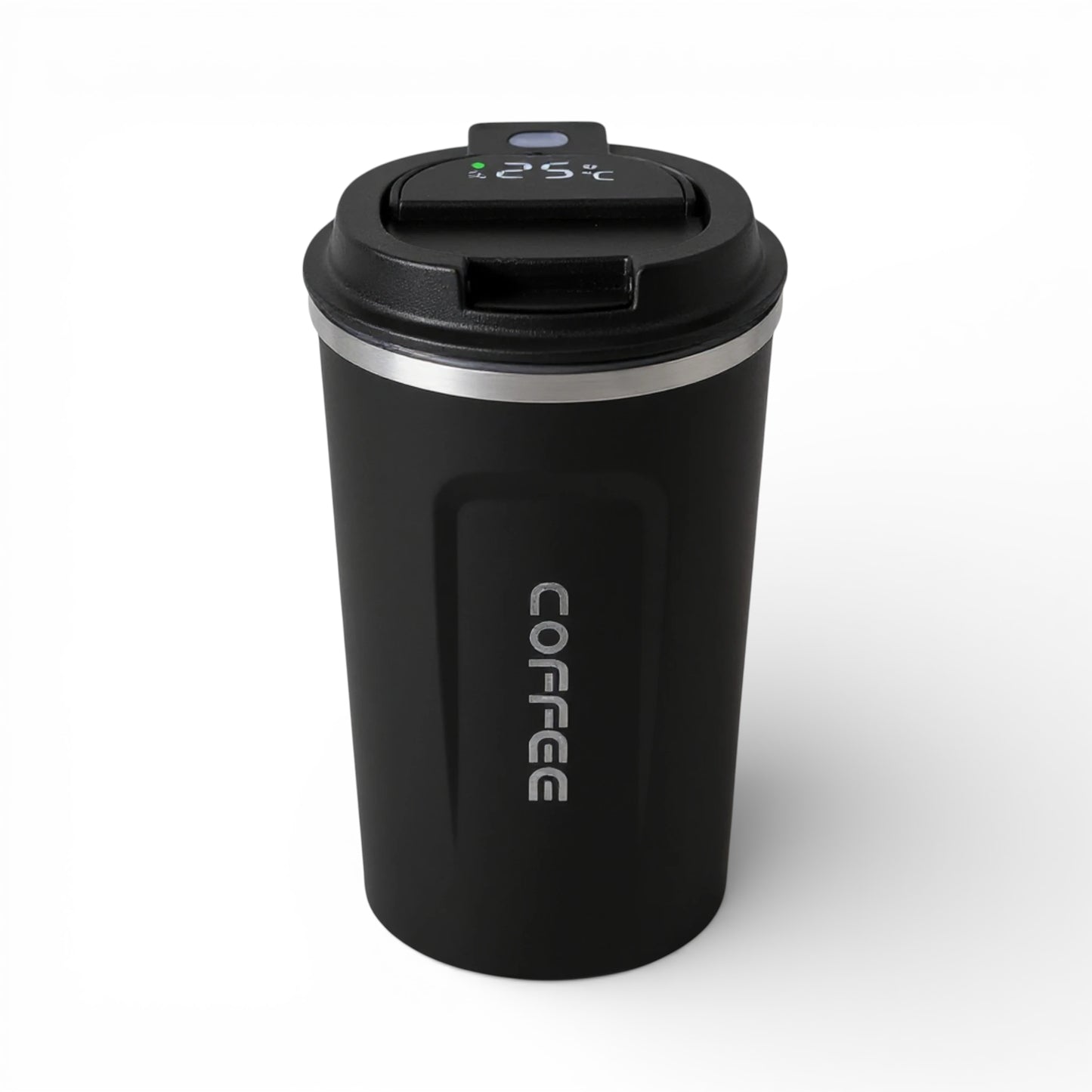 Gourde isotherme en inox 450 ml avec affichage de la température coloris noir
