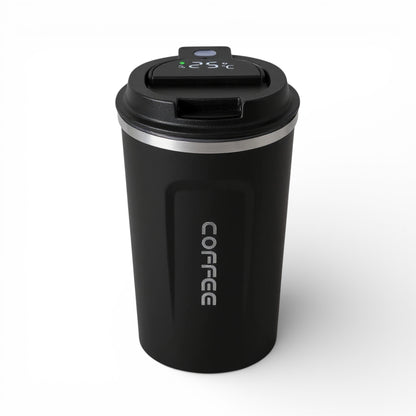Gourde isotherme en inox 450 ml avec affichage de la température coloris noir