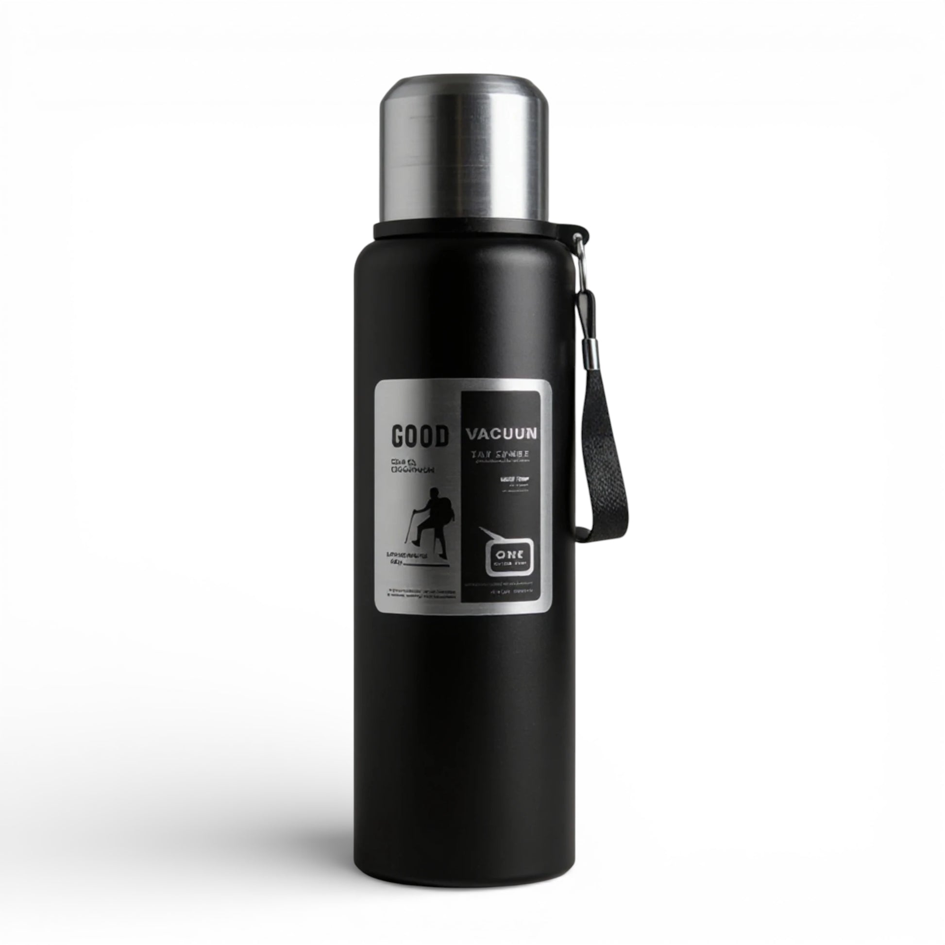 Gourde isotherme en inox grande capacité coloris noir