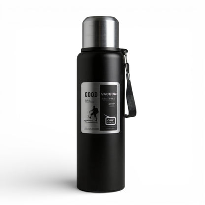 Gourde isotherme en inox grande capacité coloris noir