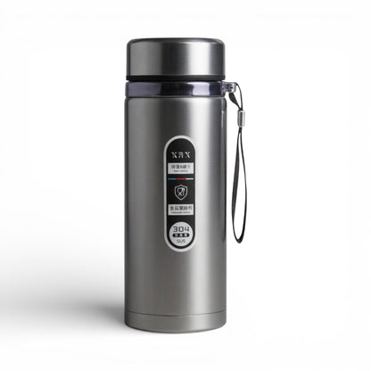 Gourde isotherme en inox avec affichage LED coloris argent