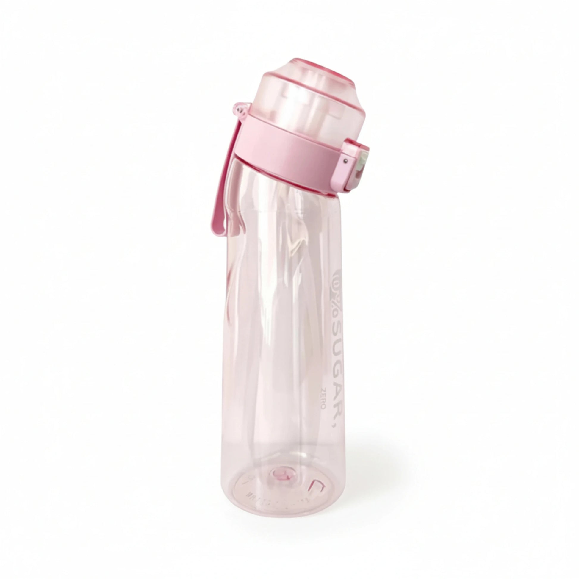 Gourde en plastique avec paille et système d’arôme 650 ml coloris rose sans sucre