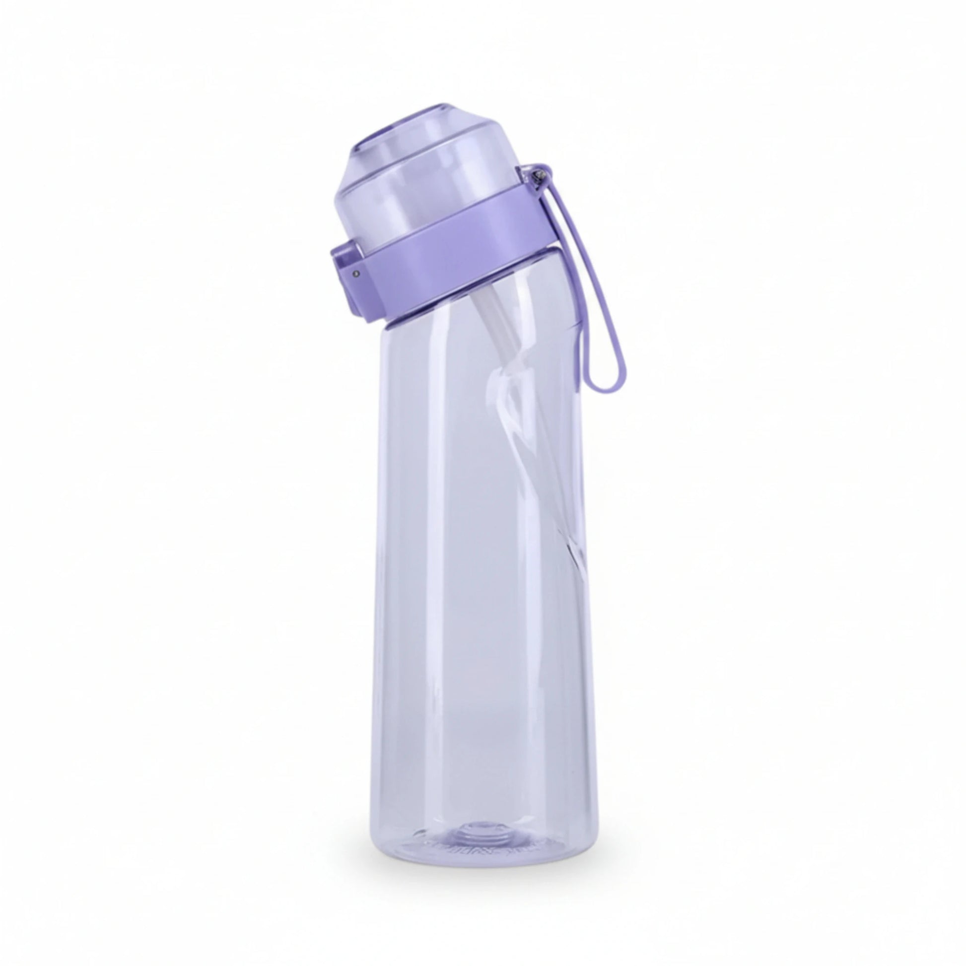 Gourde en plastique avec paille et système d’arôme 650 ml coloris violet