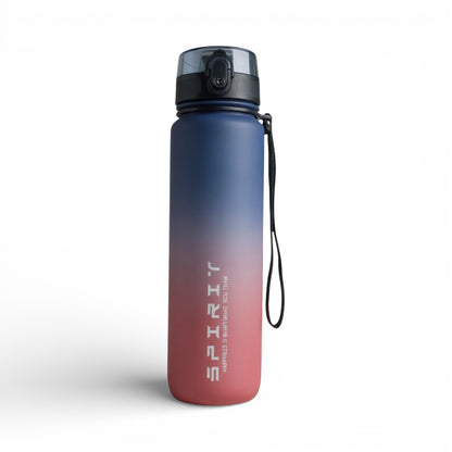 Gourde sport grande capacité coloris bleu et rouge