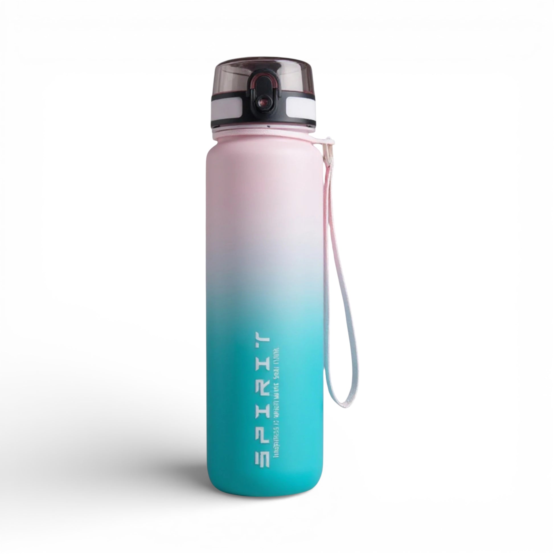 Gourde sport grande capacité coloris rose et vert