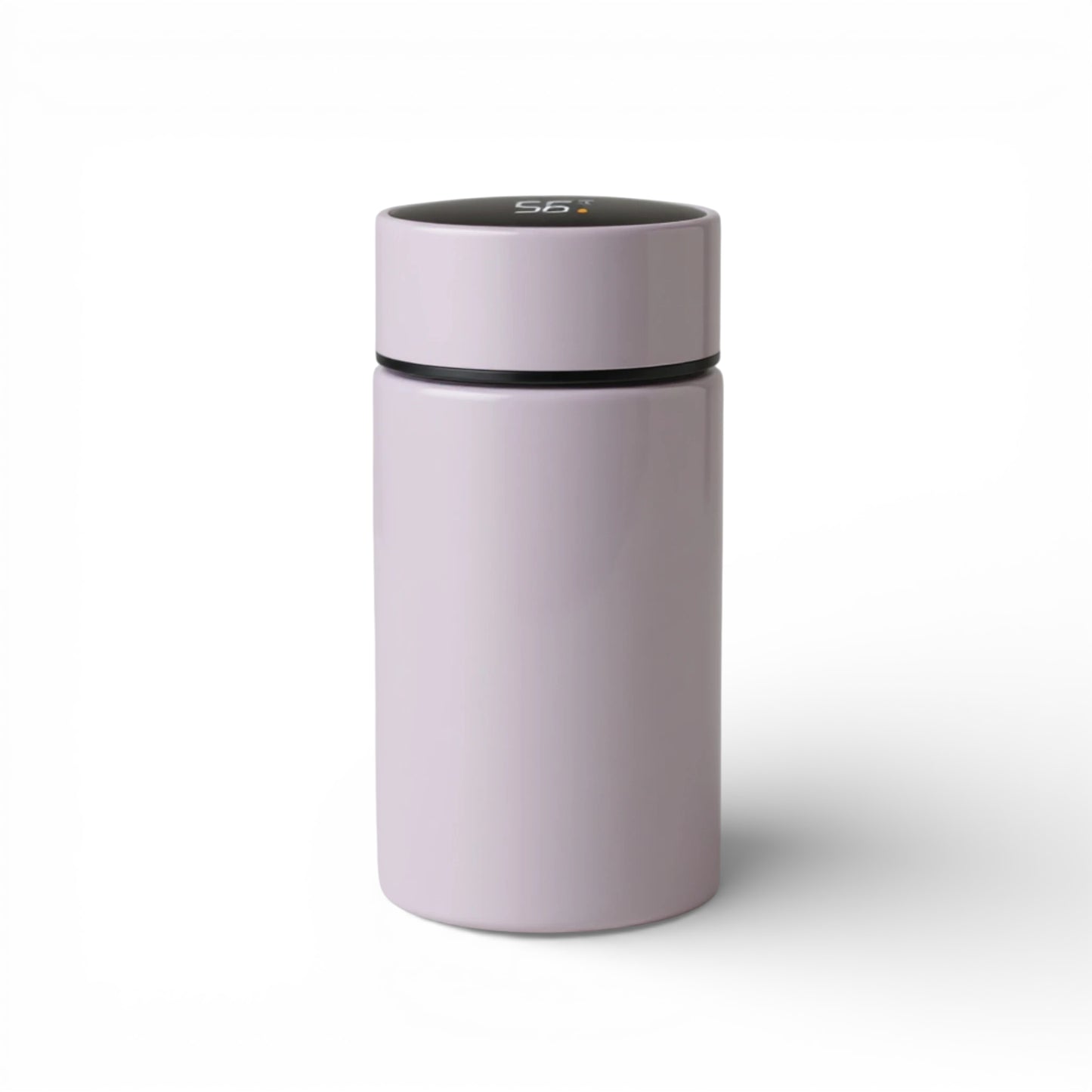 Mini gourde isotherme en inox 200 ml avec écran de température coloris violet