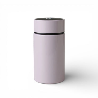 Mini gourde isotherme en inox 200 ml avec écran de température coloris violet