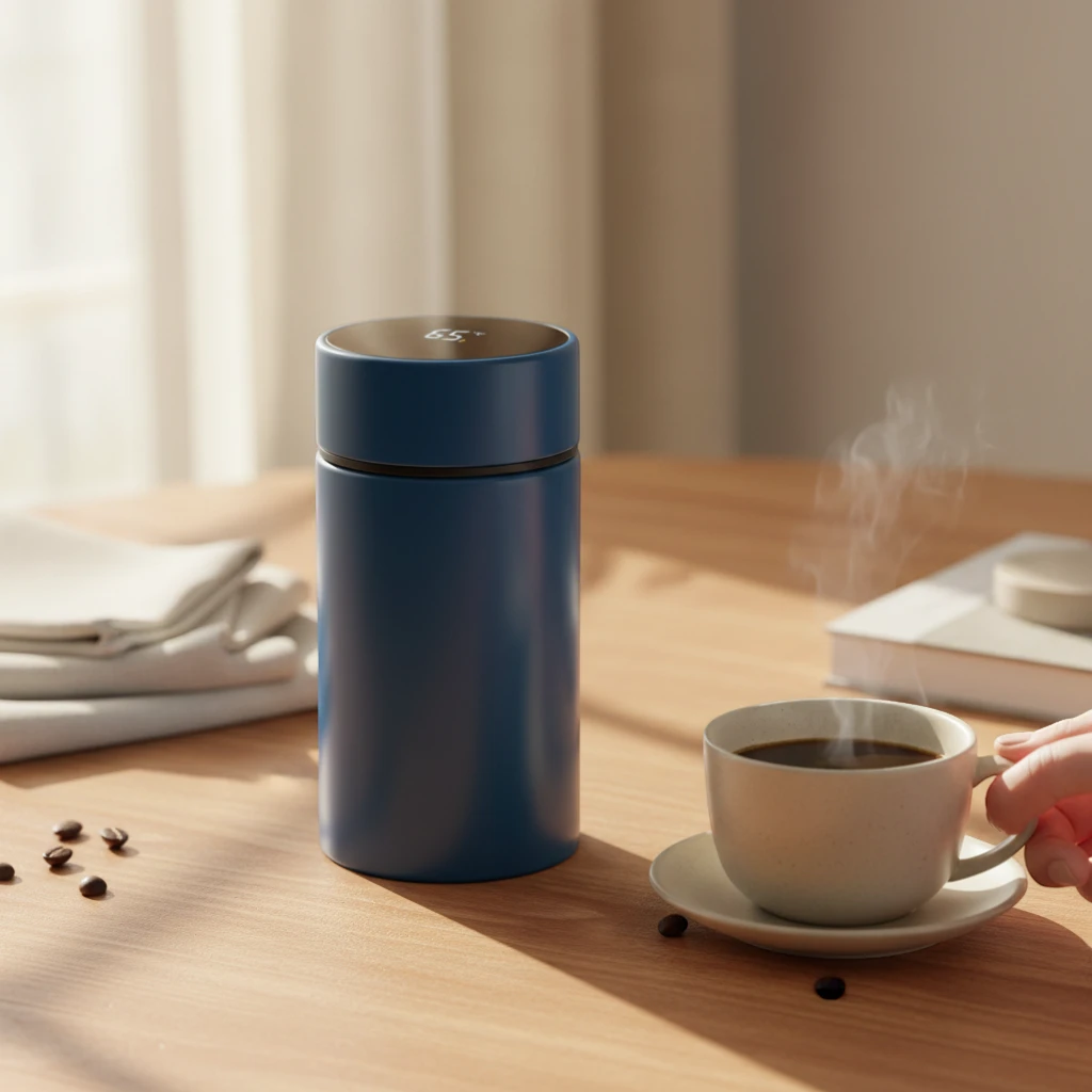 Mini gourde isotherme Malyvo pour café chaud avec affichage température